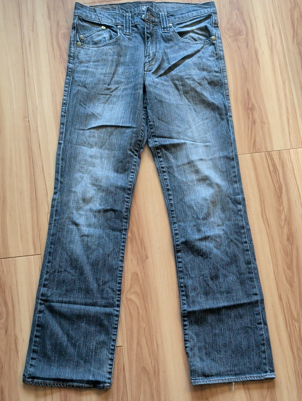 Men's Casual Blue Denim Jeans - Classic Straight Fit